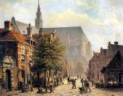 unknow artist European city landscape, street landsacpe, construction, frontstore, building and architecture.032 oil painting reproduction